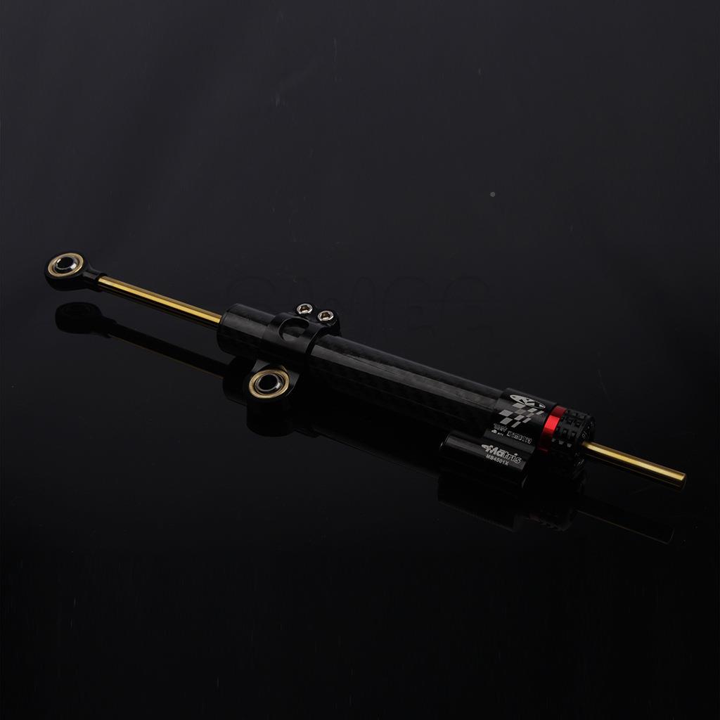 长342mm长摩托车钛尺用改装把碳纤通维可加调阻尼杆方向阻尼稳定