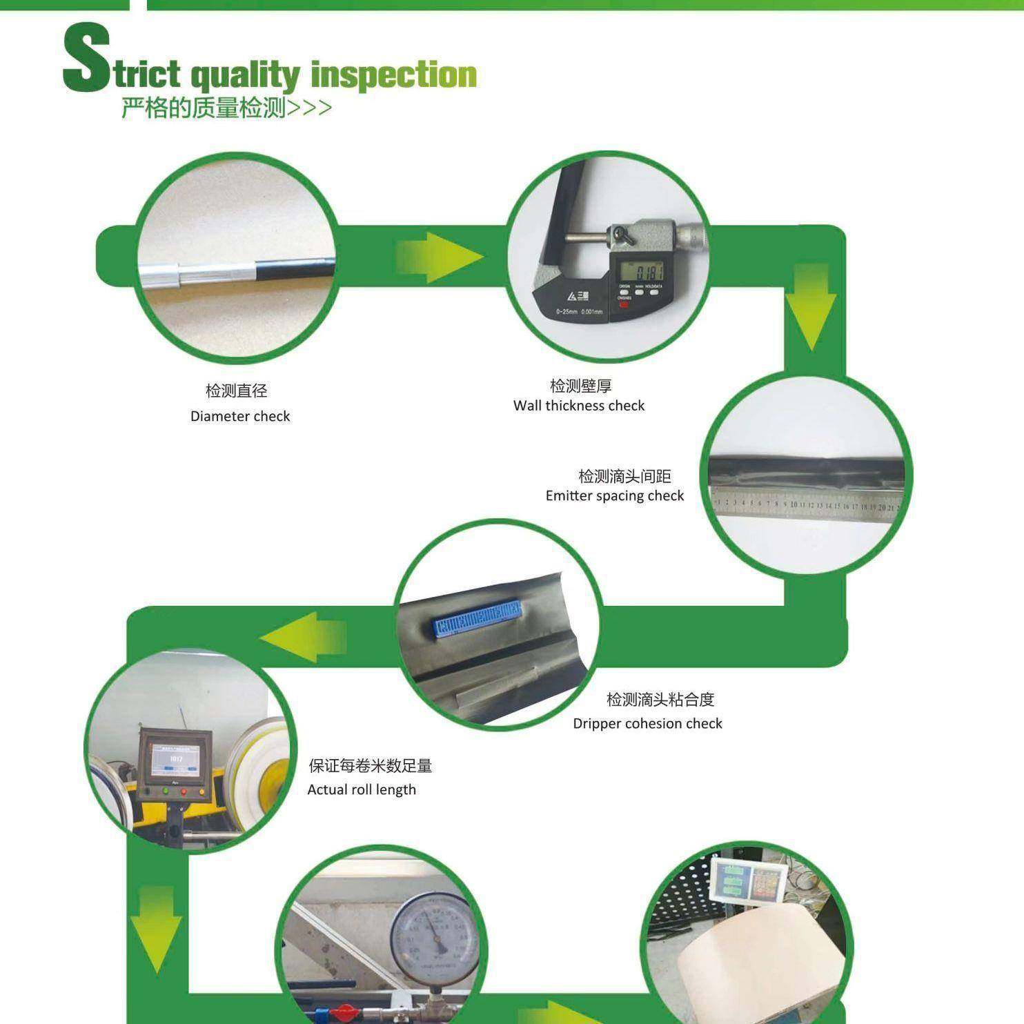贴片式滴水滴带6mm草莓大1棚滴喷灌溉滴灌水管4分灌BKD带微工厂直