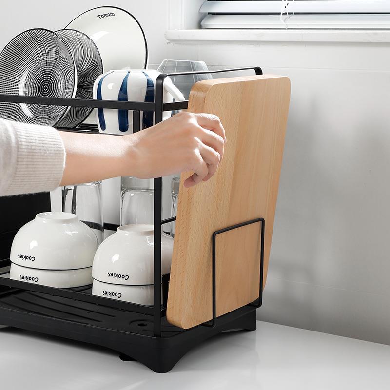 25新年纳款厨房置物架层收盘架桌面沥HHZ888水多碗架可拆卸放碗碟