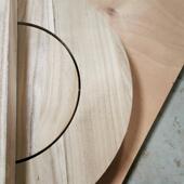 泡桐字木碳MWO化木具做旧实木家板一板实木装 饰板家装 建材板材拼