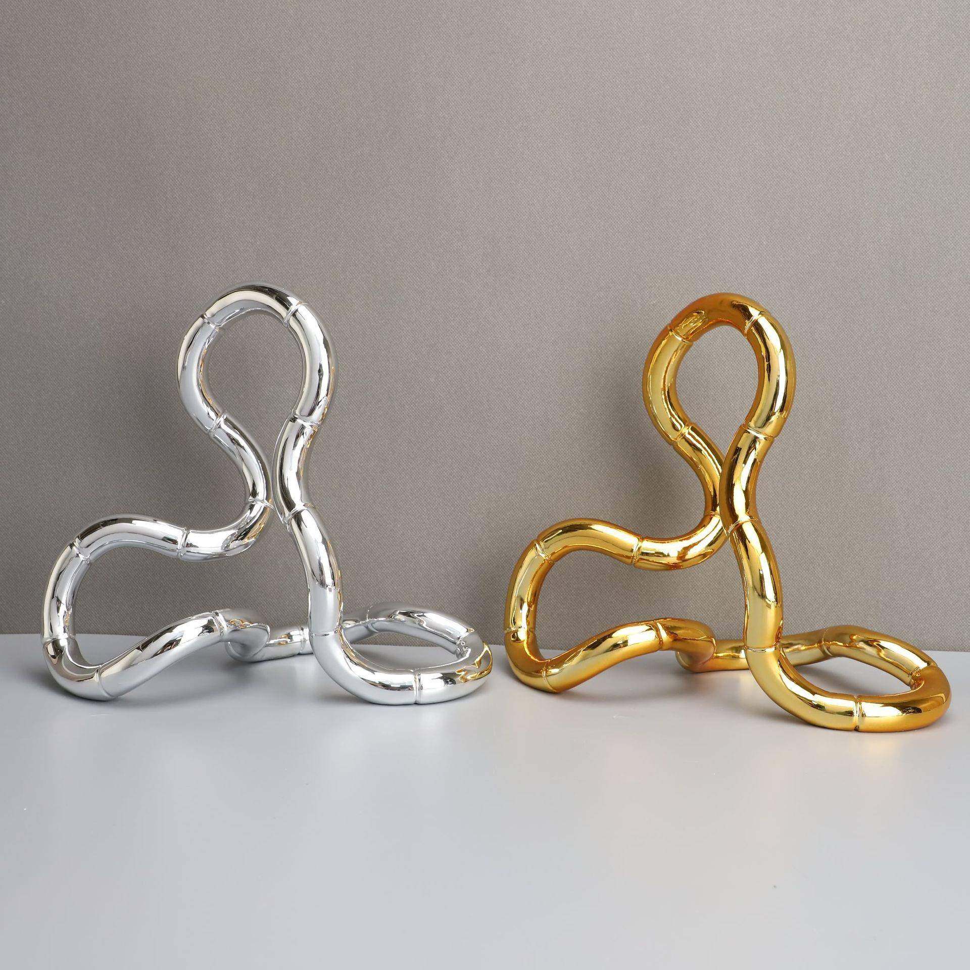 脂代轻奢树柜电098镀莫比现环桌面装饰品客厅茶几电视样板间家居,家居饰品,装饰摆件,淘宝优惠券,粉丝福利购,淘宝优惠卷