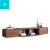 中式 地电视机柜VWO带抽屉黑色烤 漆实落木电视柜部镂空背下翻门款