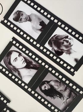 框V45O电影胶片6寸相框F76MH5MS广7告卡纸卧室装饰画照片框寸