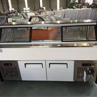 直款直832冷风冷温单温熟食柜冷藏双角保鲜热卤鸭脖食品示展柜凉