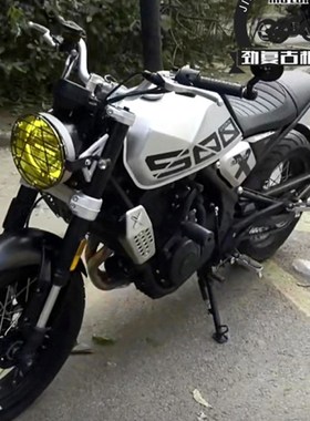 适用于高金500大灯网罩灯网 GK500改装大灯保护网罩灯罩挡风