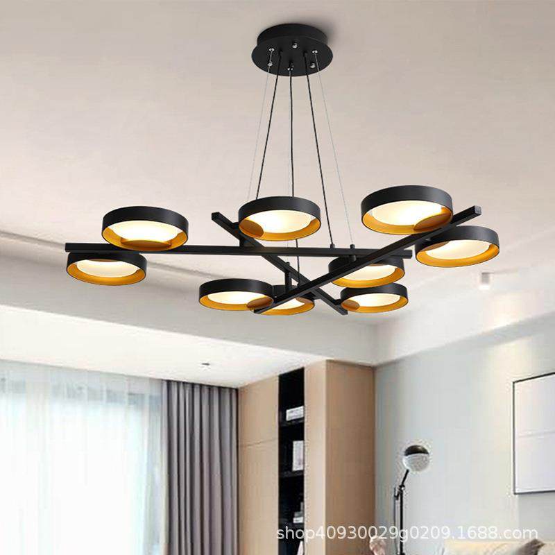 中山古镇灯饰照明北欧现代极简约客厅卧室餐厅样板房酒店个性吊灯