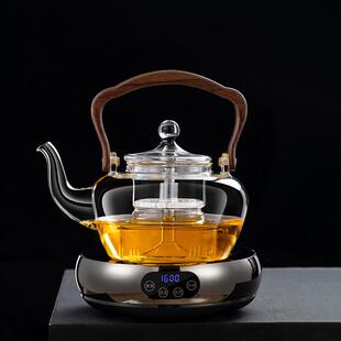 2024年新款玻璃煮茶壶小型专用玻璃烧水壶大容量高端蒸煮茶器家用