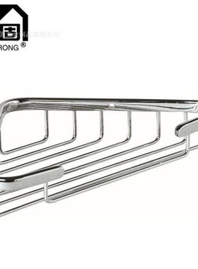 304不锈钢长固ST-V1086S浴室架三角形圆条网篮转角单层网篮