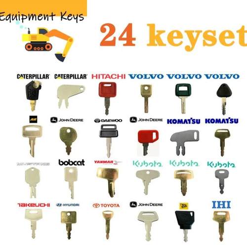 24重型钥匙用于叉车工程机械钥匙直销24pcscatJCB787H806
