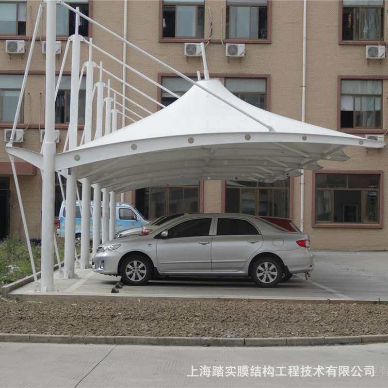昆山泗洪膜结构厂家膜结构停车棚浙江杭州宁波温州汽车棚自行车棚