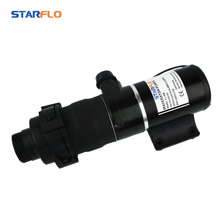 家用电动捣碎排污泵12V/24V便携式污水泵游艇房车自吸污水粪便泵