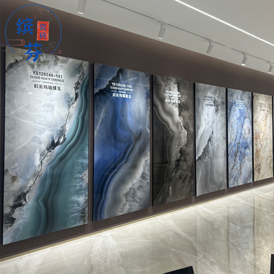 12002400玉石岩板背景墙砖奢石大板瓷砖大理石纹别墅客厅地砖