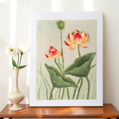 荷花肌理画diy材料全套石英砂丙烯工具套装 手工画手绘3d立体油画