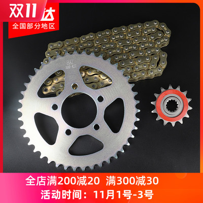 适用升仕310改装征和油封条套链ZT250-S ZT310-X-R-T大小链轮牙盘