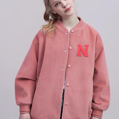 料亮HJ-ZSzm橙色字母巾刺绣布毛贴字母贴patches电脑绣花绣衣服贴