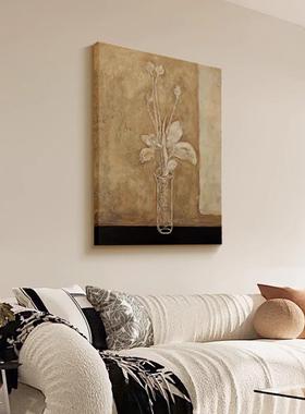 《古侘花影》寂中古韵风客厅装饰SN040812画常关玉高级感沙发背景