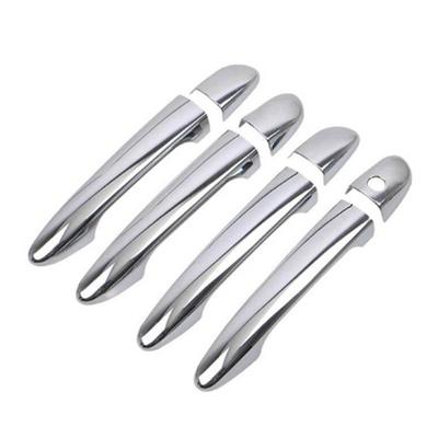 用于12-适2纹903122款马自达CX5拉手碳-纤门外把手盖亮黑色配件