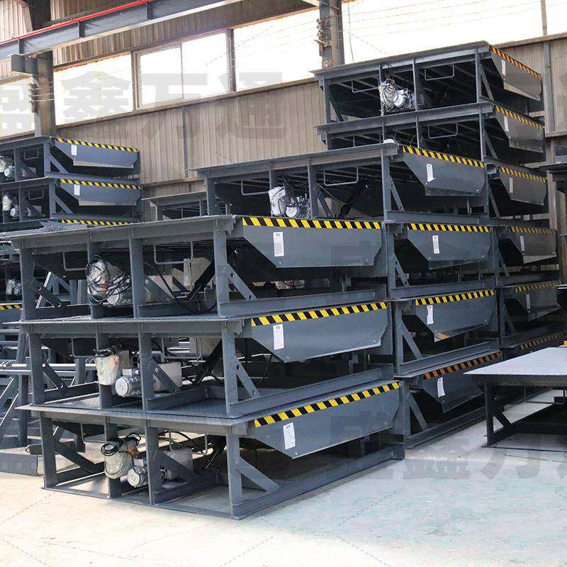 8吨装10固柜定式液压登车KFI桥集装箱装吨平台物流车卸货平台