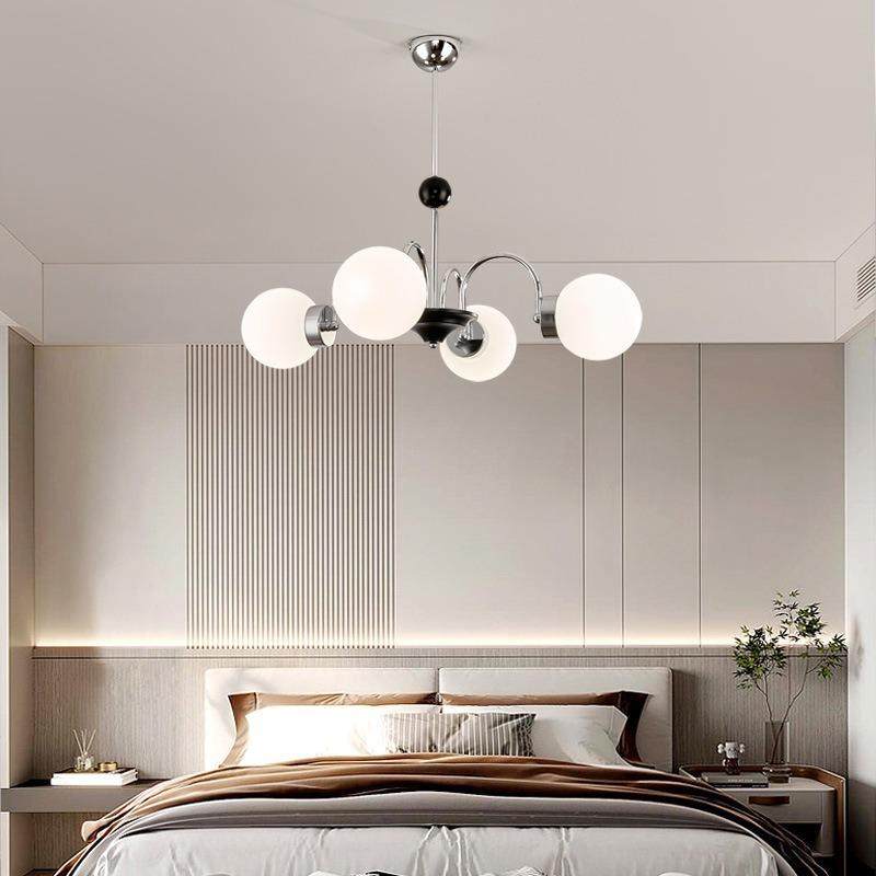 全光谱护眼大欧气魔豆客厅吊代简约中古卧室灯主灯北奶油现风853