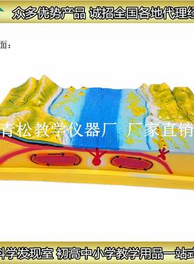 34019块构地造及表形态34019模型板中地理教学仪器初小学教具