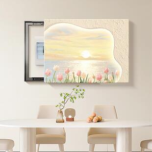 电箱表遮挡画弱电装饰画定制电闸箱装饰电箱盖板遮挡画高级JK1006