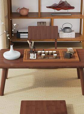 窗小非子14280可折叠炕桌家用桌榻榻飘米实木茶几床上学习吃饭矮