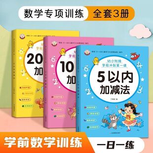 幼小衔接学前冲刺第一课拼音学前班单韵母声母复韵母整体认读音节 数学10-20以内加减法天天练学前班语言识字描红每日一练