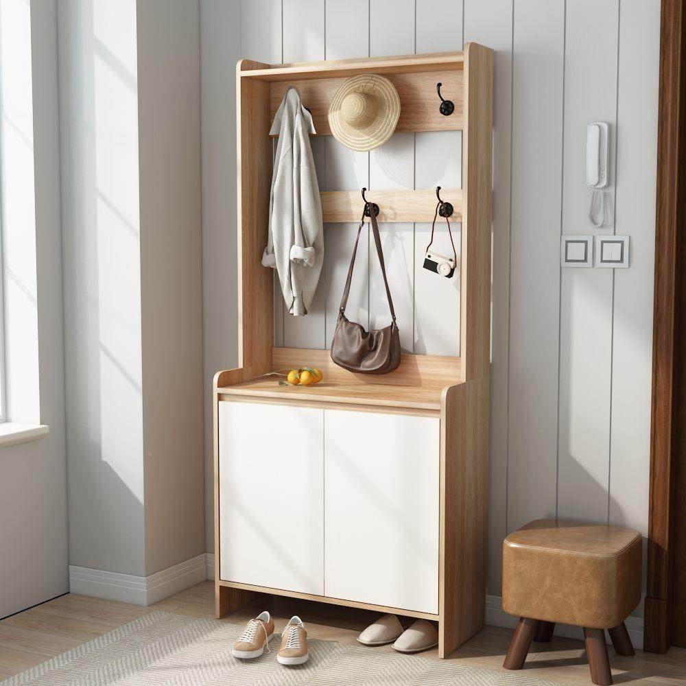 实442户木入门口鞋柜衣帽架鞋一体组合玄柜关柜挂带衣架多功能门,基础建材,脚轮/万向轮,淘宝优惠券,粉丝福利购,淘宝优惠卷