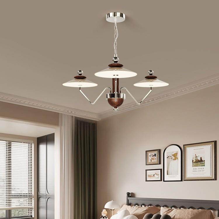 法式9209厅创眼意飞碟餐吊灯奶油桌风书吧台床头护吊灯中古风客厅