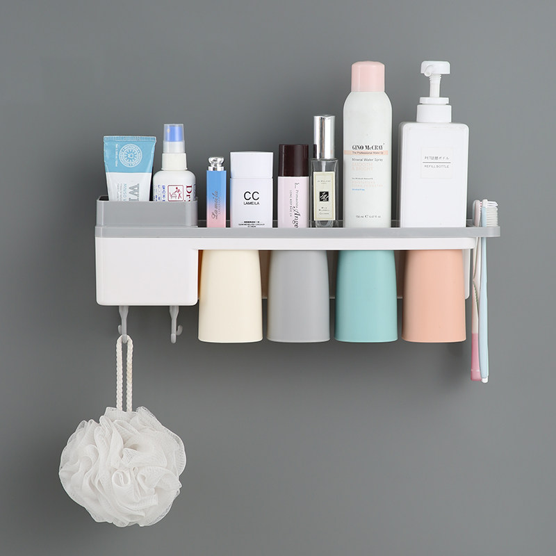 吸壁式洗漱架牙刷杯壁挂牙刷架牙具座免打孔家用漱口杯套装卫生间,家庭/个人清洁工具,牙刷架/牙具座,淘宝优惠券,粉丝福利购,淘宝优惠卷