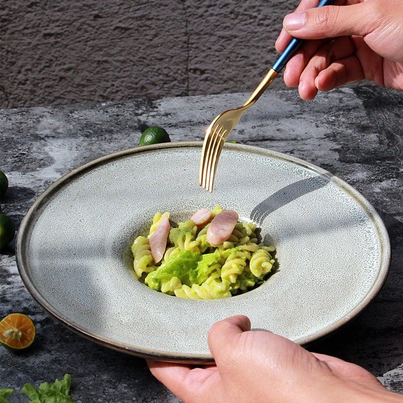 创意欧式陶瓷西餐汤盘创意面碗草帽盘深盘飞碟盘子西餐凹造型,餐饮具,盘,淘宝优惠券,粉丝福利购,淘宝优惠卷