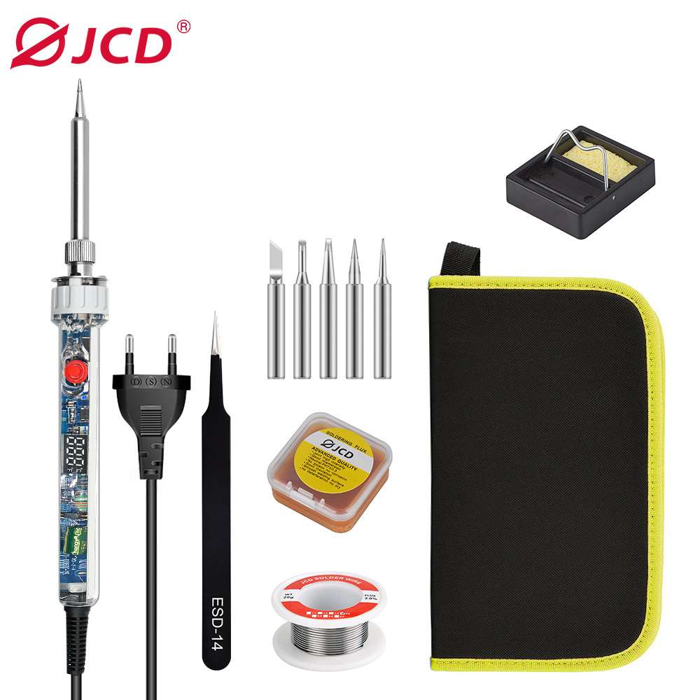 JCD 黄花电烙铁发热芯P907 电子维修焊接工具90W烙铁配烙铁头套装
