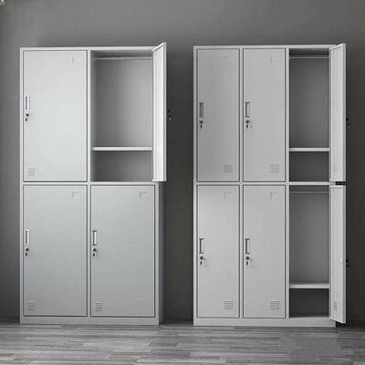 钢制更衣柜工厂MFX员工舍物铁皮宿柜带锁多门储浴室柜档案柜柜文