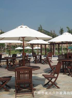 户外实木折桌椅适用选花园区50985休闲小广叠场款式多样可来图购