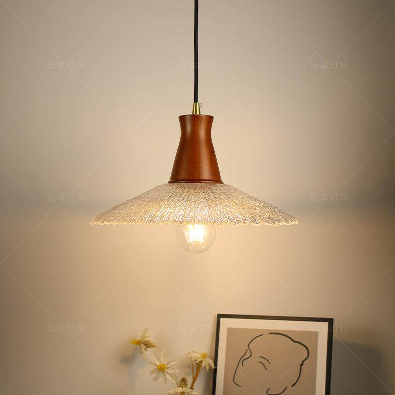 中古胡桃咖木玻35璃餐厅吊灯法约式简啡厅吧奶台飘窗油风民宿小吊,家装灯饰光源,智能吊灯,淘宝优惠券,粉丝福利购,淘宝优惠卷
