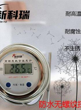 DT数M491型全不锈钢显-温度计DTM49104材质工3业远传数显温度计温