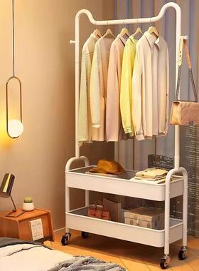 移动衣架衣帽家用客架厅简双地层衣服收纳架易XJS晾衣架猫耳落衣