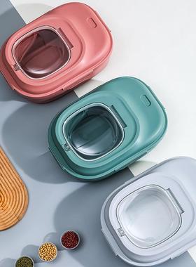 厨OSC米房折叠5收纳米储桶透明密封0斤杂粮米桶家用防潮防虫30斤