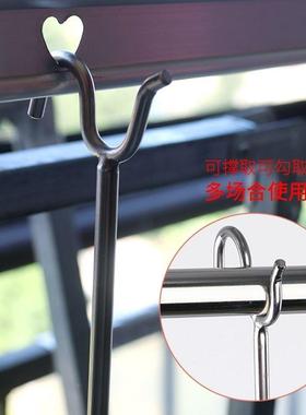 衣叉头30Oj+nxjJK撑衣杆锈4钢一体衣叉杆挑衣晒服挂衣凉通用衣单