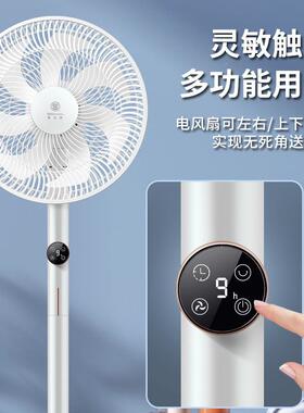 华式生64915电风扇扇大力落地扇家用宿舍直风流静音台扇立一级能