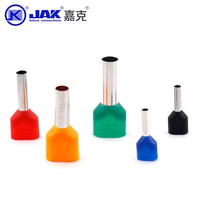 TVNE系列尼龙端紫铜E791双线管形端子插针针形管状头欧式接线端子