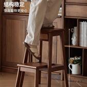 家梯实木梯凳加加粗登F99JJ7TS高步台阶梯子踏厚凳子两用用置物架