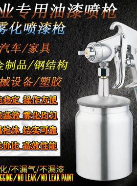 吉由汽车油漆枪w喷77家下具机械彩瓦乳胶油漆RCI喷壶w7钢1气动喷
