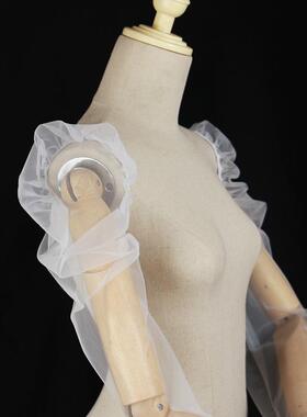 珍珠纱白色象牙色袖套薄款单新臂娘遮手结婚婚纱外网搭XY202504层