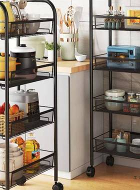 房置物架层卫生间收推纳架子落地多功厨能移动小车多零食F98S6759
