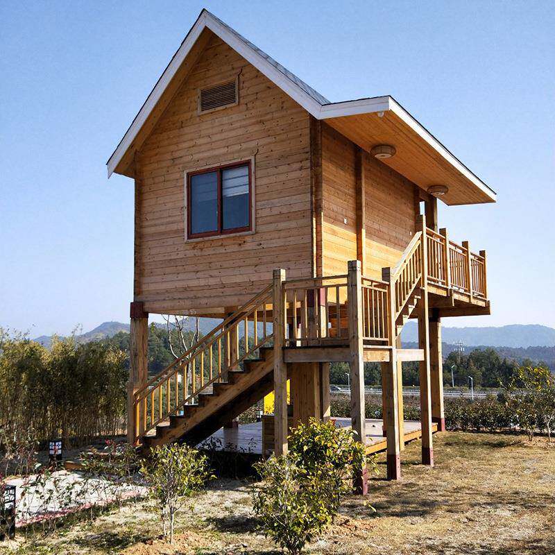 户外森林特色树屋景区移动民宿防腐木别墅露营网红组装小木屋凉亭