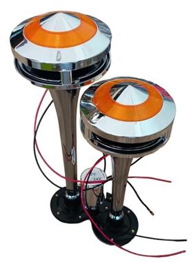 防尘水氛围灯罩双管锌合金气喇叭150DB气泵压缩机空气喇叭