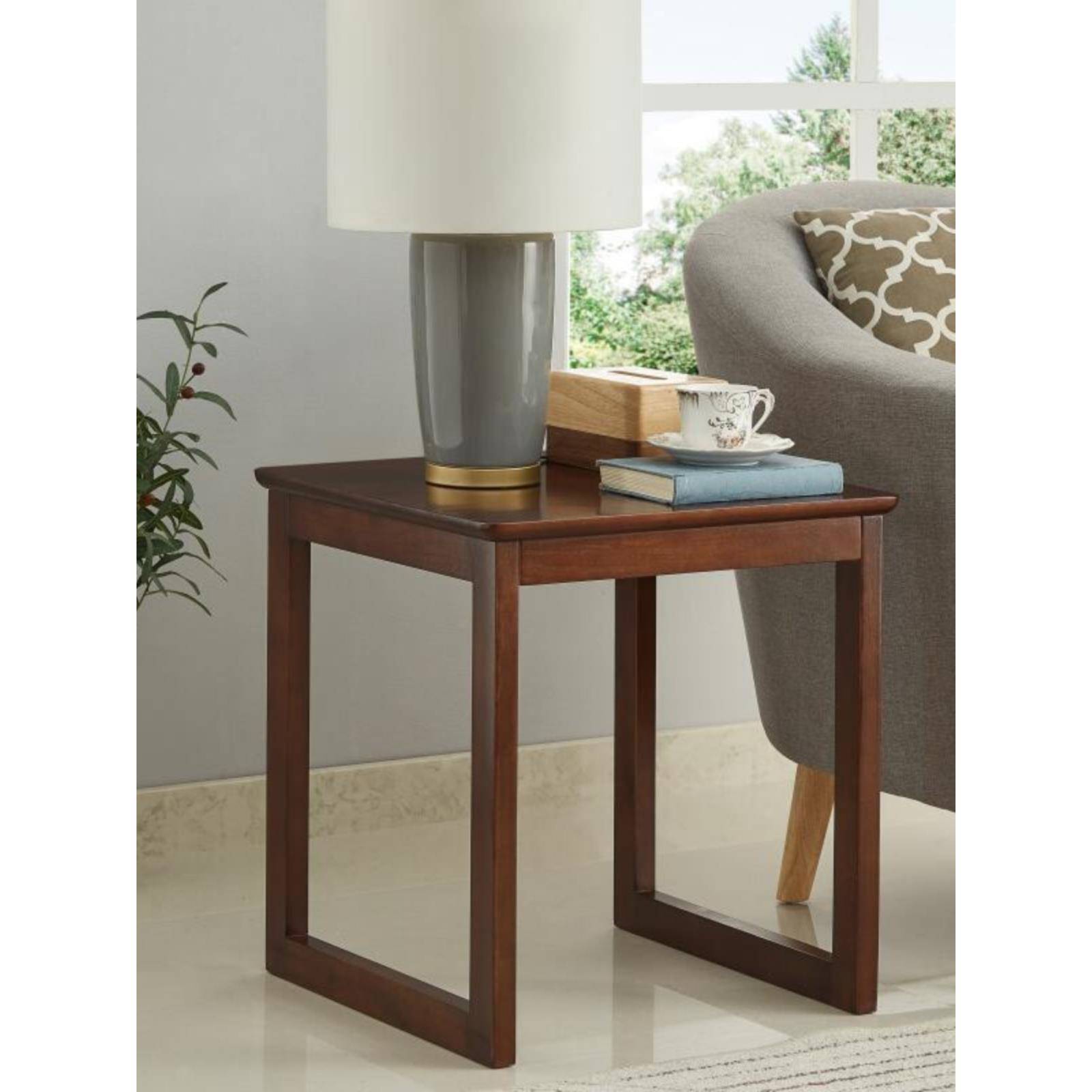 *实木沙发边几客厅边角柜现代简约小茶几家用方桌正方形床头侧边