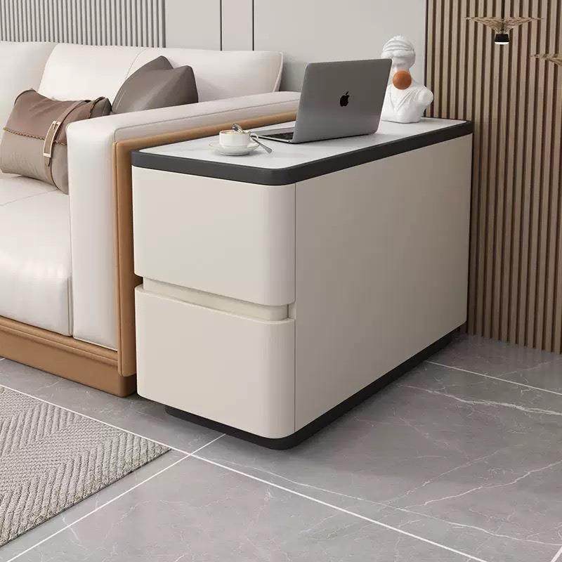 现代简约客厅沙发边柜家用岩板侧边柜轻奢简易多功能实木储物柜,收纳整理,烫衣板及配件,淘宝优惠券,粉丝福利购,淘宝优惠卷