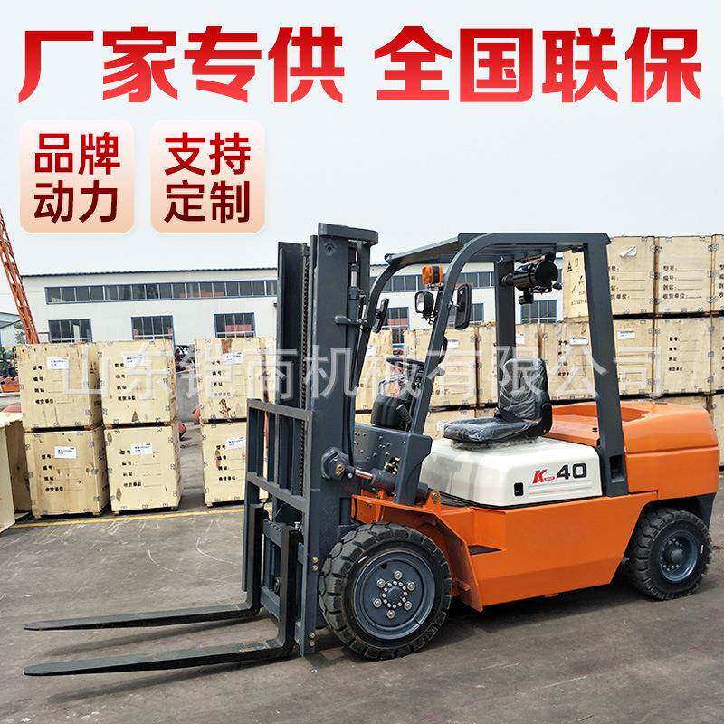 柴油叉车3吨加长臂包夹手动液压升降堆高吊臂仓储搬运5吨两驱叉车